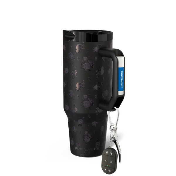 Thicc Buddy 40oz, Black Floral