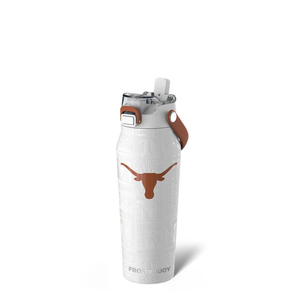 Bottle Buddy 24oz, Texas Longhorns, Legacy — bottle24-texas3dwhite