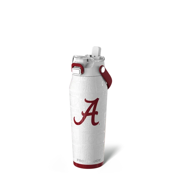 Bottle Buddy 24oz - Alabama Crimson Tide, Legacy — bottle24-alabama3dwhite