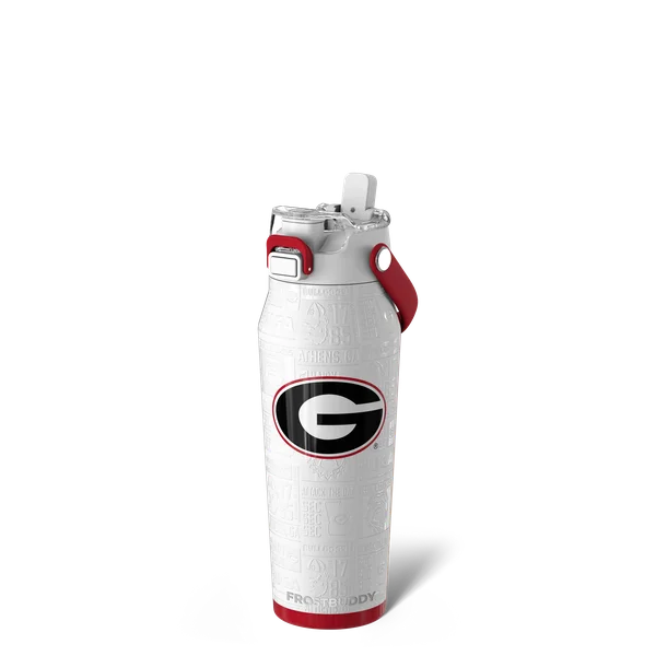 Bottle Buddy 24oz, Georgia Bulldogs, Legacy — bottle24-georgia3dwhite